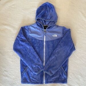 The North Face Girls Blue OSO Fleece Hoodie Jacket